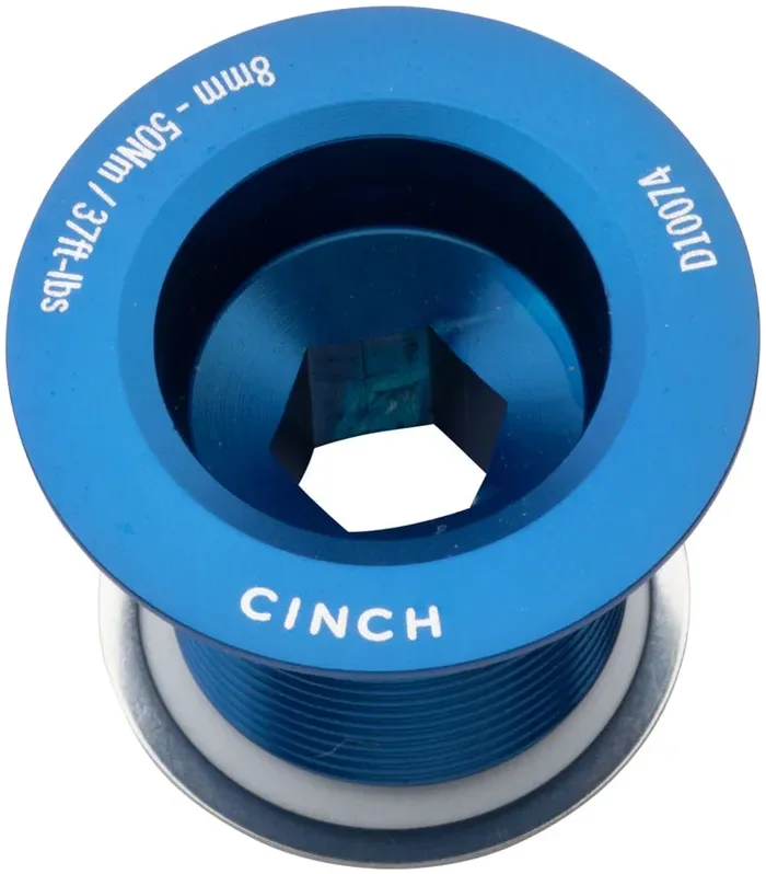 RaceFace CINCH Crank Bolt with Washer – NDS M18 Gloss Blue