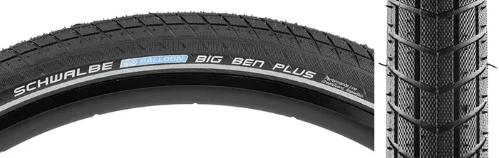 Schwalbe Big Ben Plus E50 Tire 26×2.15″ Black