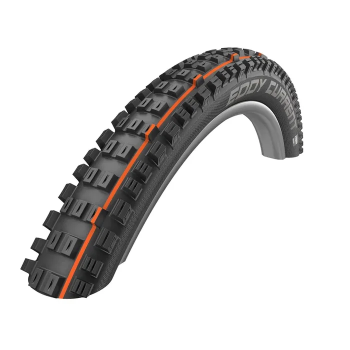 Schwalbe Eddy Current Front Tire – 29 x 2.4 Tubeless Folding BLK Super Trail Addix Soft