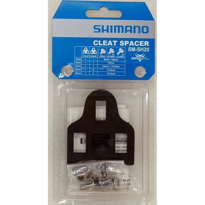 Shimano Leg Length Cleat Spacer Shim Set For Road Pedal SPD-SL Cleats SM-SH20