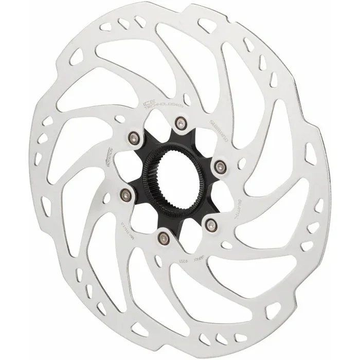 Shimano SLX SM-RT70-L Disc Brake Rotor 203mm Center Lock w/ Lockring Silver