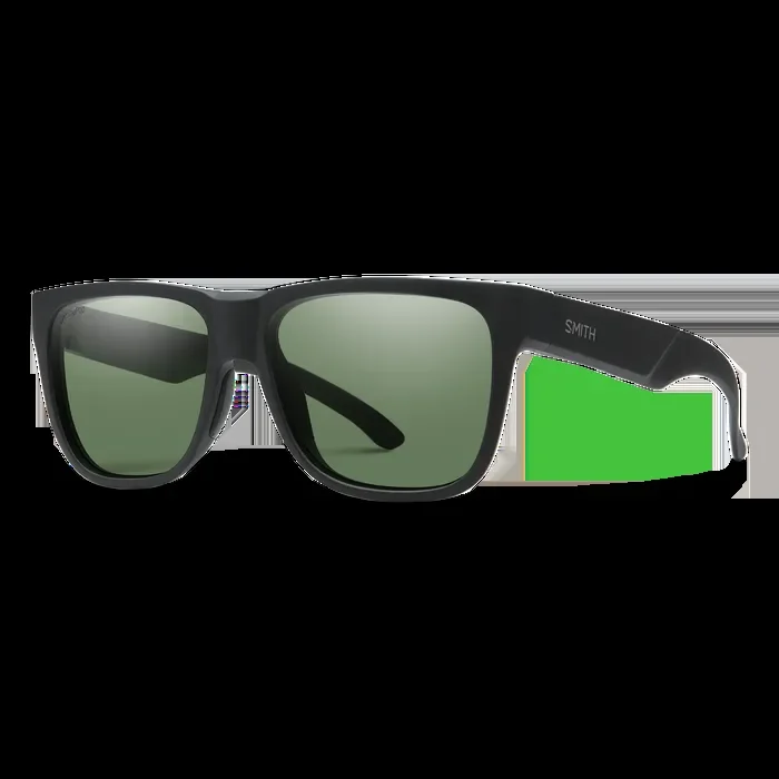 Smith Lowdown 2 Sunglasses Matte Black || ChromaPop Polarized Gray Green