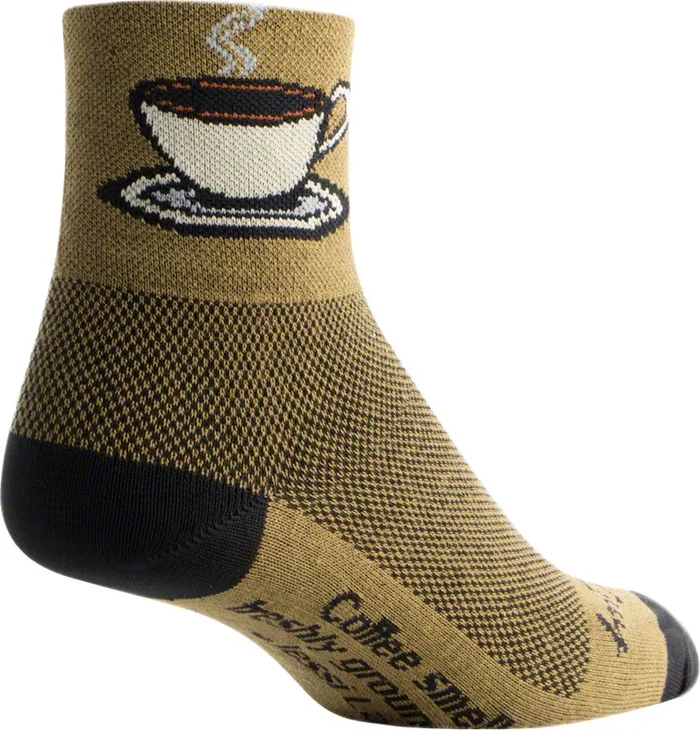 SockGuy Classic Coffee Socks – 3″ Brown Large/X-Large