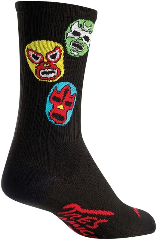 SockGuy SGX Three Amigos Socks – 6″ Black Large/X-Large