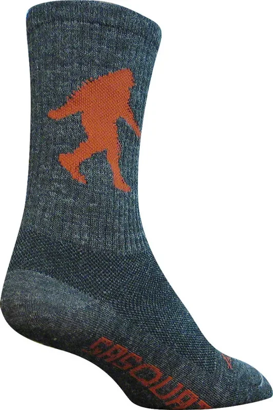SockGuy Wool Sasquatch Socks – 6″ Gray Large/X-Large