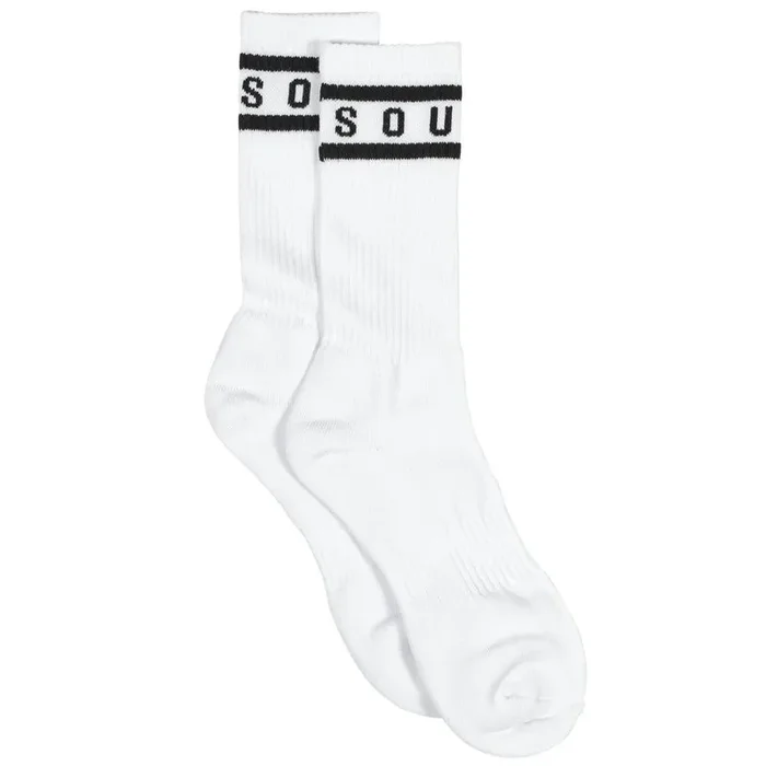 Source Adult Crew Socks – White