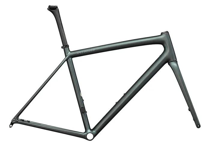 Specialized aethos frmset satin carbon + 50% silver blue viavi / 10% fog tint 49