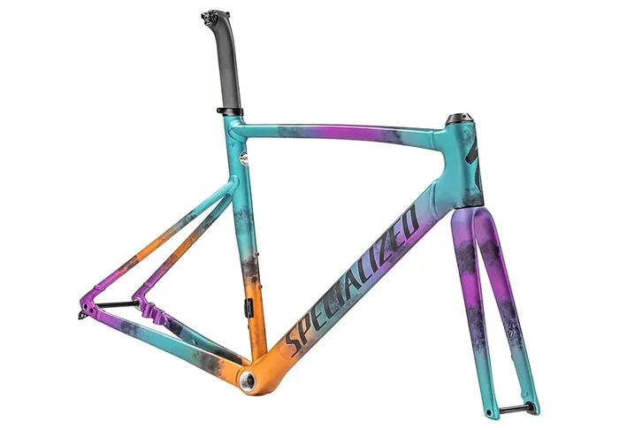Specialized allez sprint frmset gloss ink technique/lagoon blue, purple orchid, orange tint/midnight shadow 54