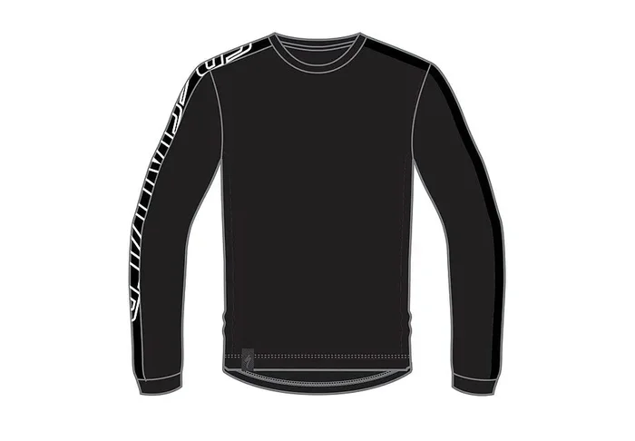 Specialized trail jersey ls yth black s