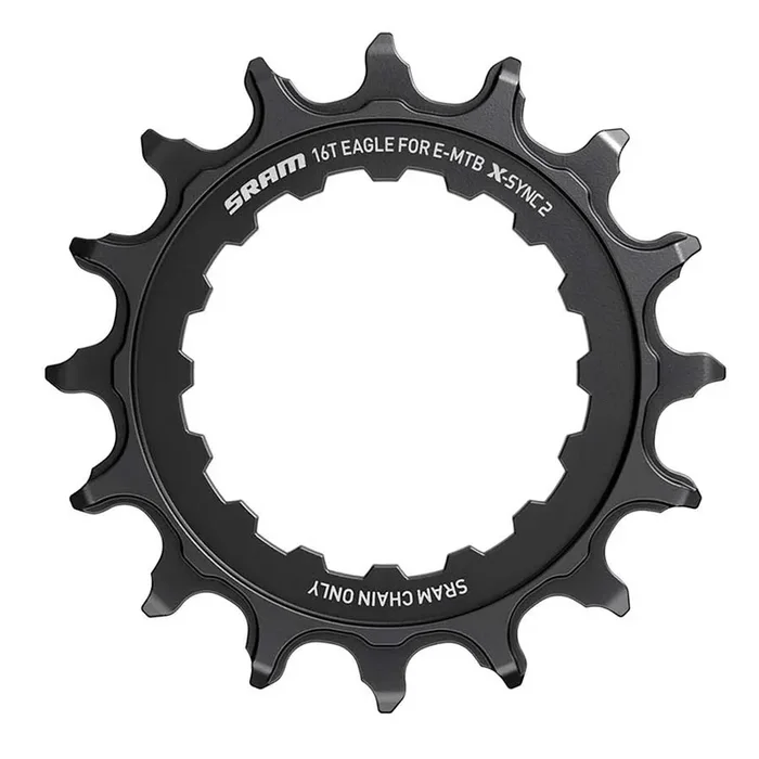 SRAM 16t Bosch Direct Mount 11/12-Speed X-Sync2 Eagle Chainring Black