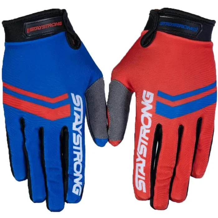 Stay Strong Opposite Gloves – Red/Blue