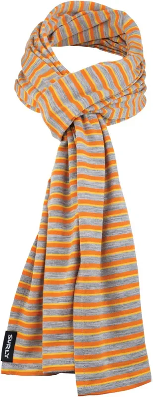Surly Merino Wool Scarf: Gray/Orange/Yellow One Size