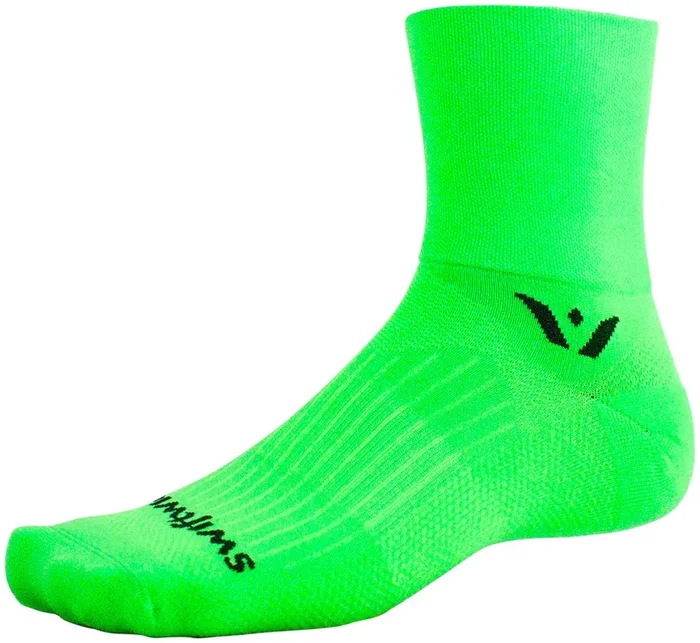 Swiftwick Aspire Four Socks – 4″ Lime Green X-Large