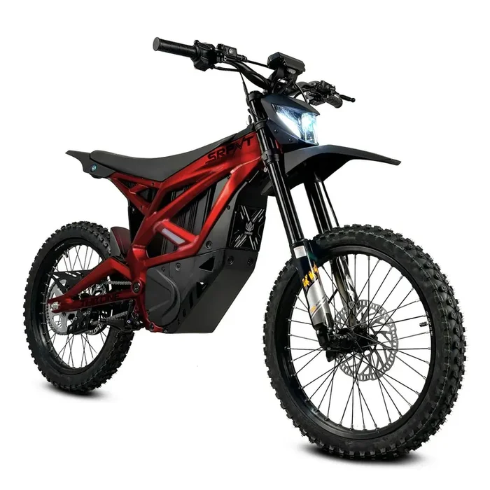 Throne SRPNT Diablo Red Electric Dirt Bike – 12,500W Off-Road Powerhouse with 72V Battery
