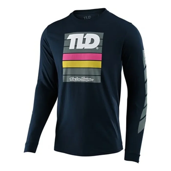 TROY LEE DESIGNS PREGAME LONG SLEEVE T-SHIRT NAVY