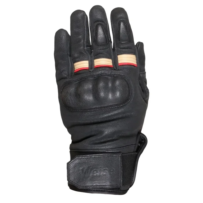 Weise Detroit Men’s Motorcycle Gloves – Black