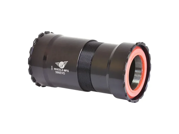 Wheels Manufacturing 386EVO Thread-Together Bottom Bracket – DUB Spindle ABEC-3 Bearing BLK