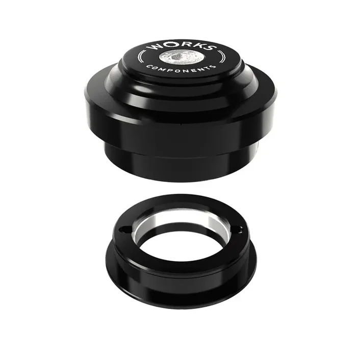 Works Components 1.5 EC44-ZS44 Angleset-1 1/8″ Angle Headset 1.5° 110-119mm EC44/28.6 | ZS44/30 ZS External threadless Complete Black