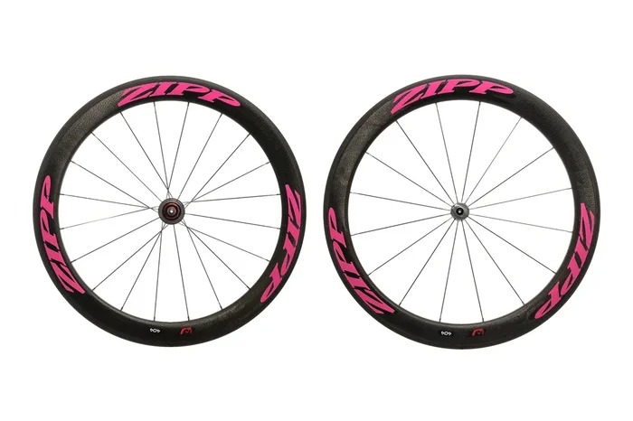 Zipp 404 Firecrest Carbon Clincher 700c Wheelset (Pink)